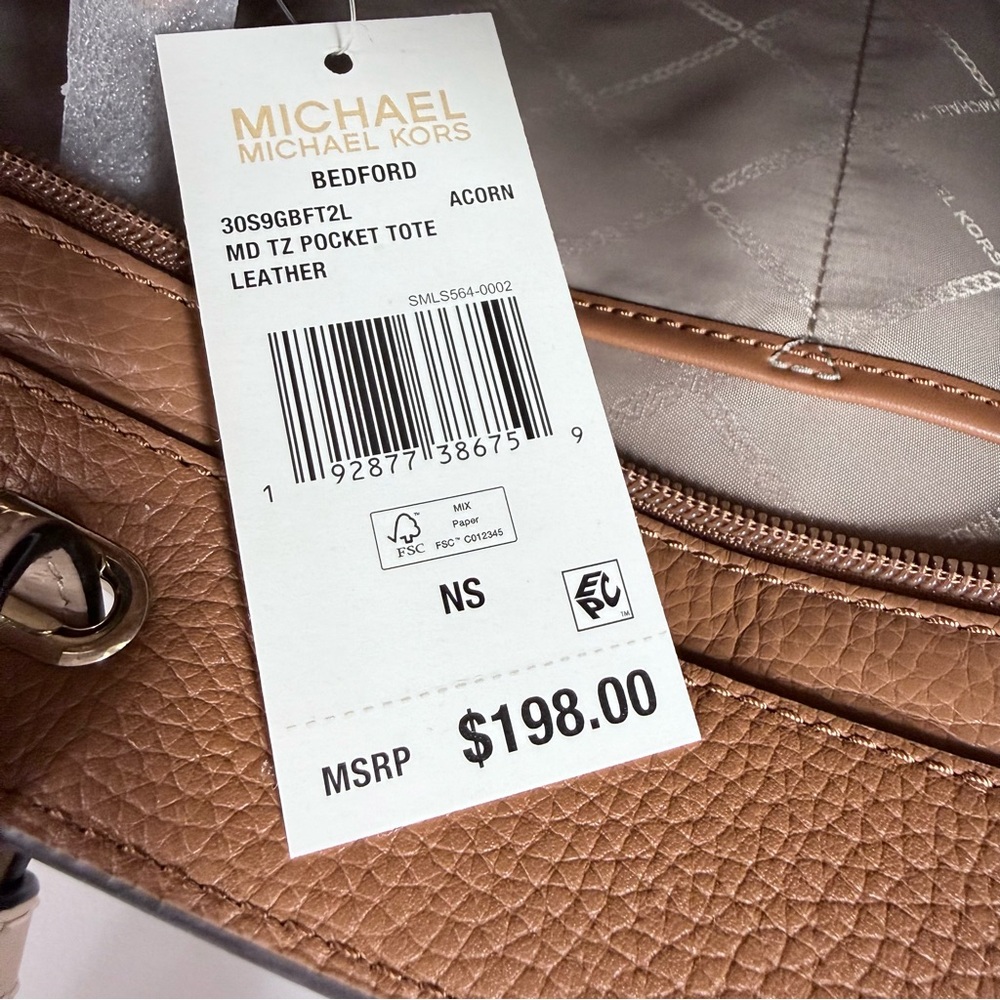 Michael Kors Medium Leather Tote - Picture 7 of 7